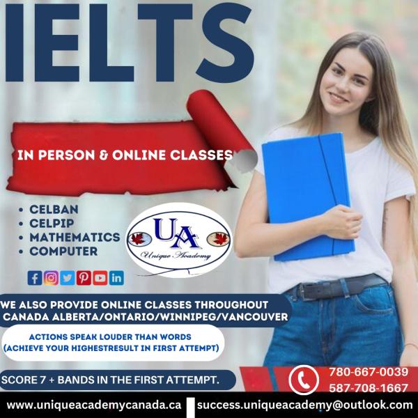 Unique Academy Canada(Ielts/Celpip/Celban-Classes)