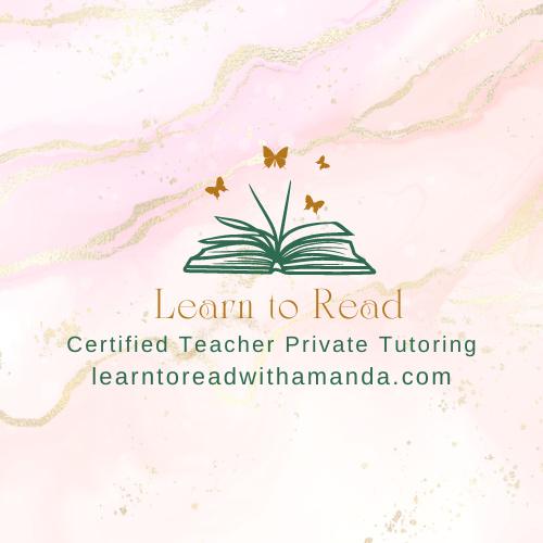 Learn to Read With Amanda Certified Teacher Tutoring