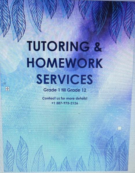 Tutoring and Homeworkhelp Services