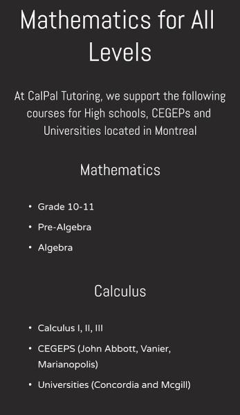 Calpal Tutoring