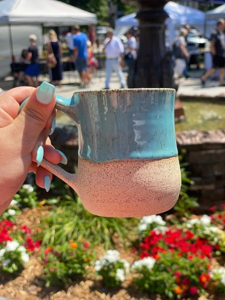 A Girl and Her Puppy Pottery Studio