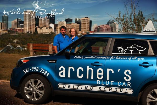 Archer's Blue Car Driving School