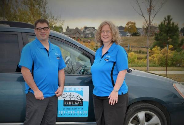 Archer's Blue Car Driving School