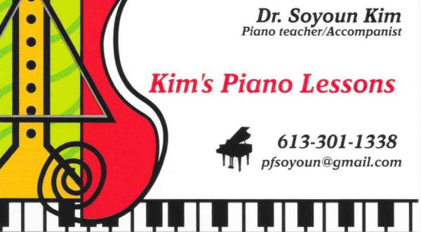 Dr. Soyoun Kim's Piano Lessons