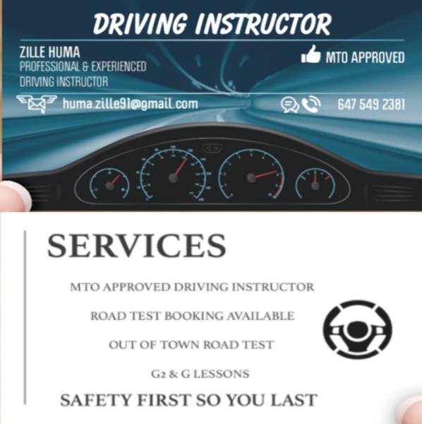 Female Driving Instructor In Brampton