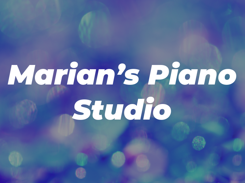 Marian's Piano Studio