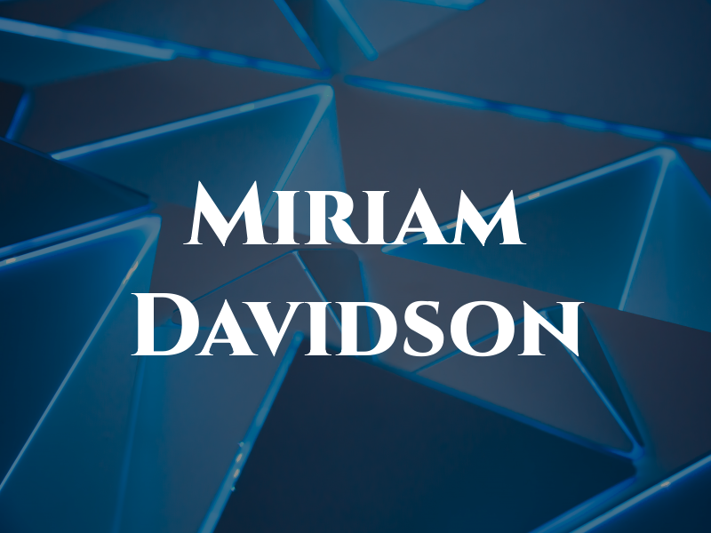 Miriam Davidson