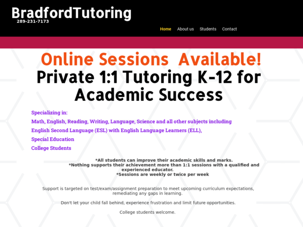 Bradford Tutoring