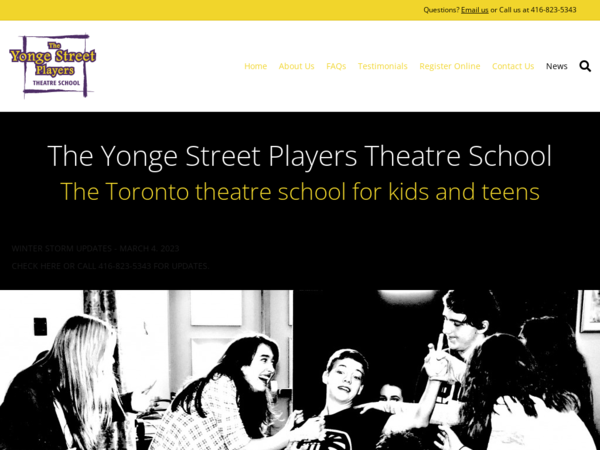 Yonge Saint Players Theatre School