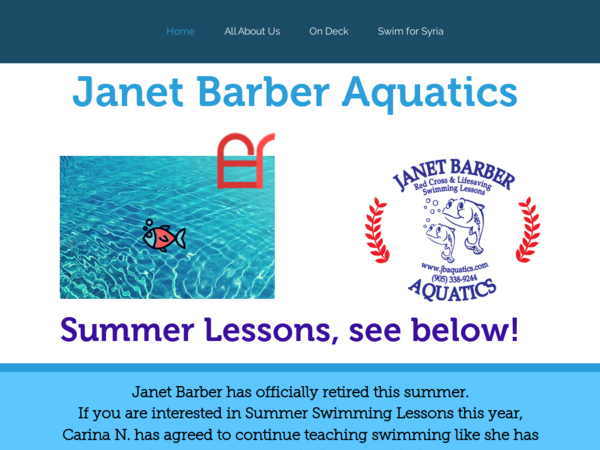 Janet Barber Aquatics