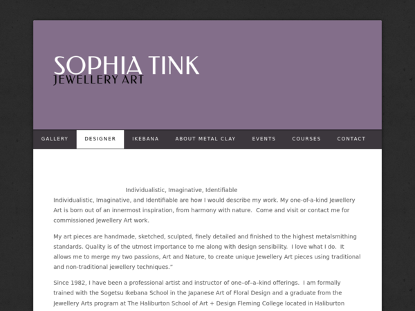 Sophia Tink Jewellery Art