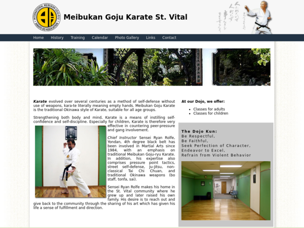 Meibukan Goju Karate Saint Vital Dojo