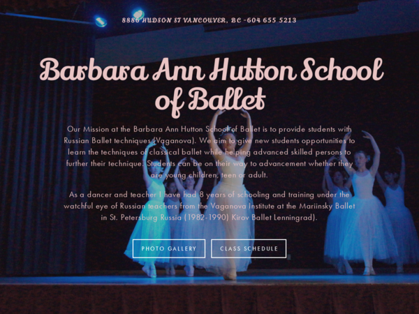 Barbara Ann Hutton School of Ballet