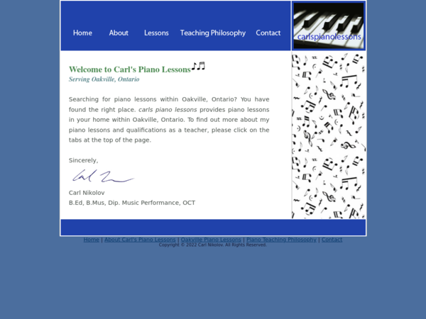 Carl's Piano Lessons