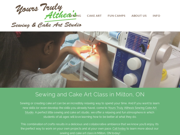 Yours Truly Althea's Sewing & Cake Art Studio