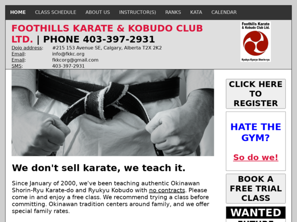 Foothills Karate & Kobudo Club Ltd.