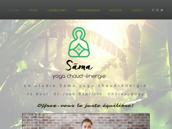 Sama Yoga Chaud+Énergie Chateauguay